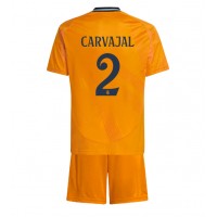 Fotbalové Dres Real Madrid Daniel Carvajal #2 Dětské Venkovní 2024-25 Krátký Rukáv (+ trenýrky)